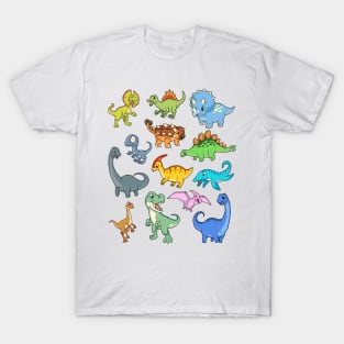 Many kawaii dinosaurs T-Shirt